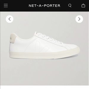 VEJA Esplar suede-trimmed leather sneakers